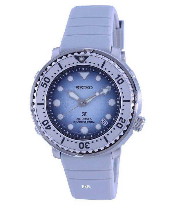 Orologio da uomo Seiko Prospex Save The Ocean Frost Special Edition Automatic Diver SRPG59 SRPG59J1 SRPG59J 200M da uomo