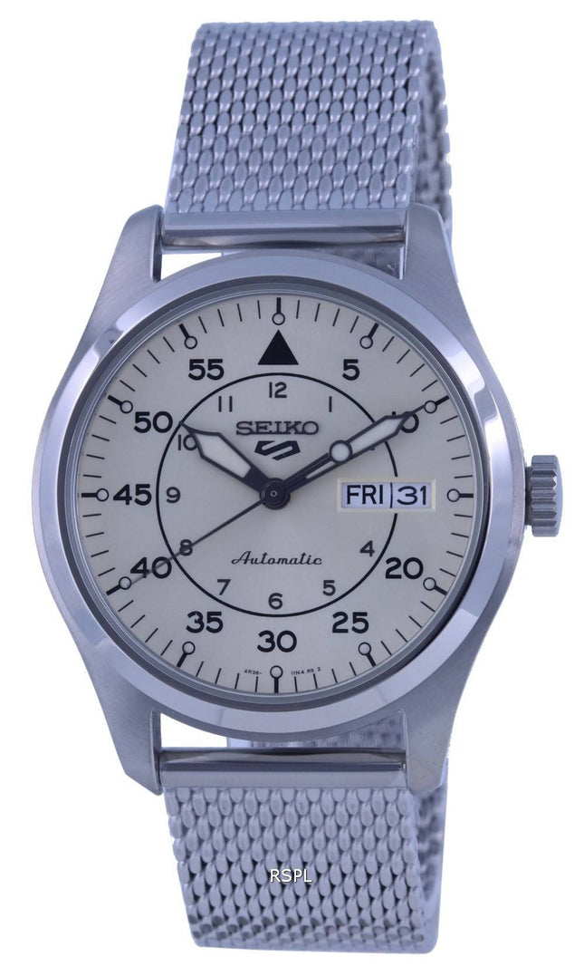 Orologio da uomo Seiko 5 Sports Military Flieger Automatic SRPH21 SRPH21K1 SRPH21K 100M ricondizionato