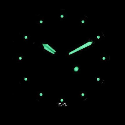 Orologio da uomo Seiko 5 Sports Flieger in acciaio inossidabile con quadrante nero automatico SRPH25K1 100M