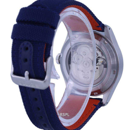 Orologio da uomo Seiko 5 Sports Flieger Nylon quadrante blu automatico SRPH31K1 100M