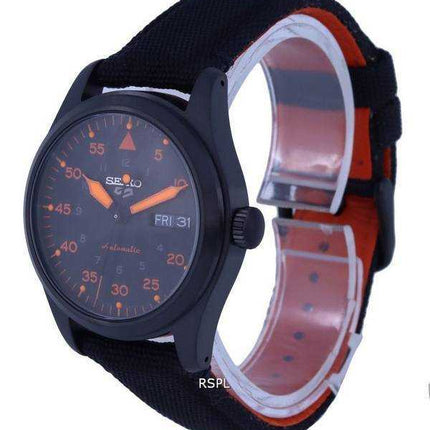Orologio da uomo Seiko 5 Sports Flieger Nylon quadrante nero automatico SRPH33K1 100M