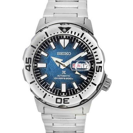 Orologio da uomo Seiko Prospex Save The Ocean edizione speciale quadrante blu 24 rubini automatico subacqueo SRPH75J1 200M