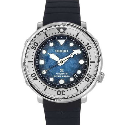 Orologio da uomo Seiko Prospex Save The Ocean edizione speciale quadrante blu 23 rubini automatico subacqueo SRPH77J1 200M