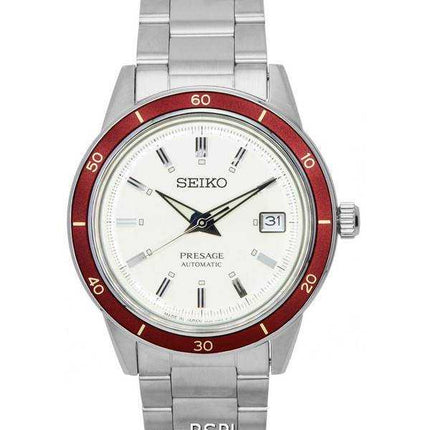 Orologio da uomo Seiko Presage Style60s quadrante bianco automatico SRPH93 SRPH93J1 SRPH93J