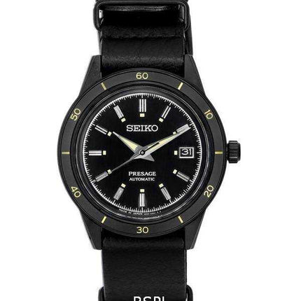 Orologio da uomo Seiko Presage Style60s quadrante nero automatico SRPH95 SRPH95J1 SRPH95J