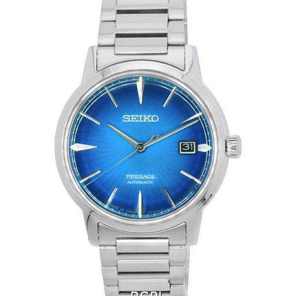 Seiko Presage Cocktail Time L'orologio da uomo con quadrante blu aviazione automatico SRPJ13 SRPJ13J1 SRPJ13J