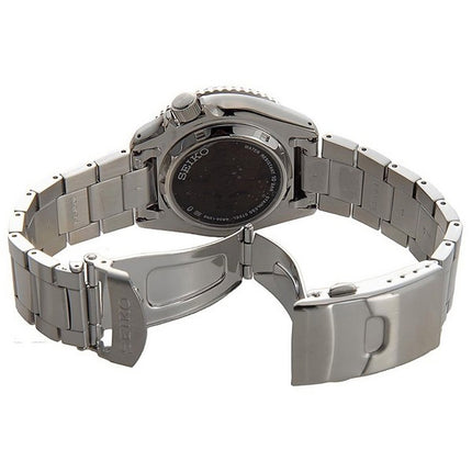 Orologio da uomo automatico SRPJ45K1 100M con quadrante verde acqua trasparente in acciaio inossidabile stile Seiko 5 Sports SKX