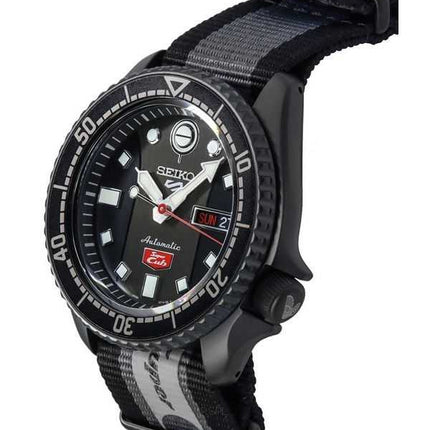 Orologio da uomo Seiko 5 Sports Honda Super Cub edizione limitata quadrante nero e grigio automatico SRPJ75K1 100M