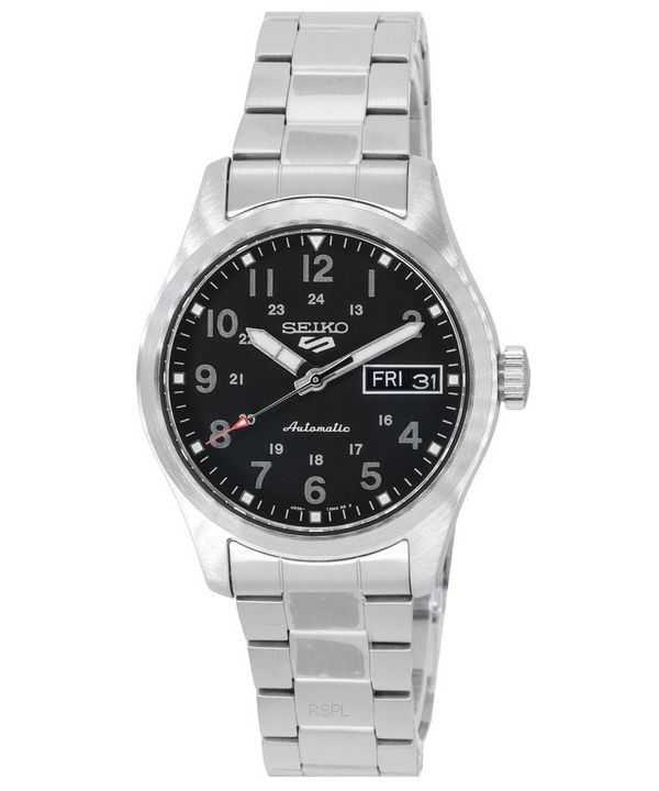 Seiko 5 Sports In The Metal Midfield Orologio da uomo con quadrante nero automatico SRPJ81K1 100M