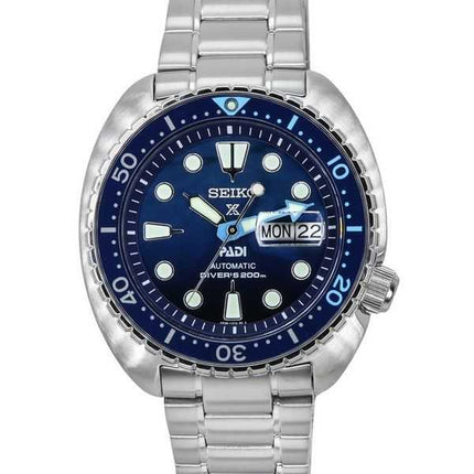 Orologio da uomo Seiko Prospex The Great Blue Turtle PADI Special Edition con quadrante blu automatico subacqueo SRPK01K1 200M