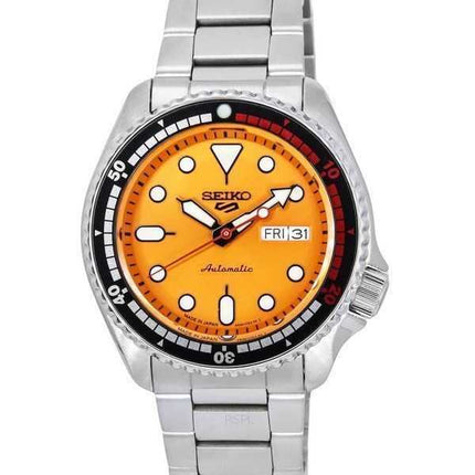 Orologio da uomo Seiko 5 Sports SKX 55th Anniversary edizione limitata quadrante arancione 24 gioielli automatico SRPK07J1 100M