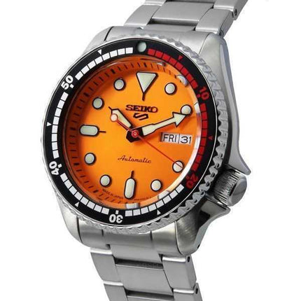 Orologio da uomo Seiko 5 Sports SKX 55th Anniversary edizione limitata quadrante arancione 24 gioielli automatico SRPK07J1 100M