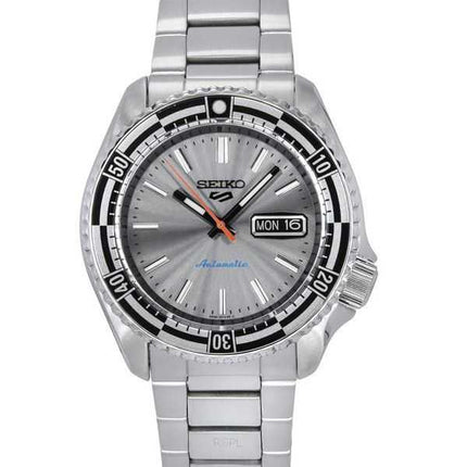 Orologio da uomo Seiko 5 Sports SKX Style Special Edition in acciaio inossidabile con quadrante argentato automatico SRPK09K1 10