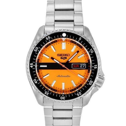 Seiko 5 Sports SKX Style The New Double Hurricane Special Edition quadrante arancione automatico SRPK11K1 100M orologio da uomo
