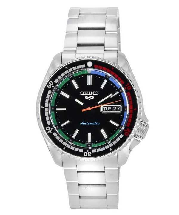 Seiko 5 Sports SKX Style The New Regatta Timer Special Edition Quadrante Nero Automatico SRPK13K1 100M Orologio da Uomo