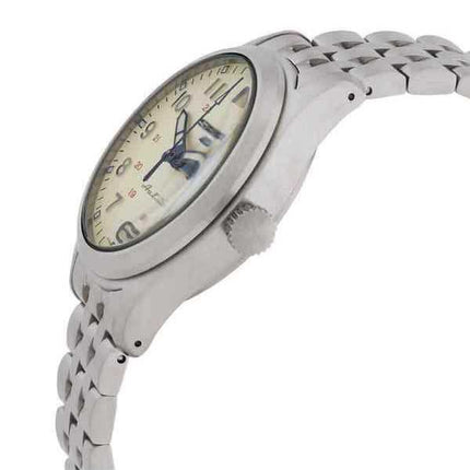 Seiko 5 Sports Laurel 110th Anniversary Edizione limitata Quadrante beige Orologio automatico da uomo SRPK41K1 100M con cinturin