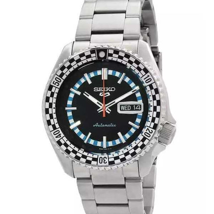 Orologio da uomo Seiko 5 Sports SKX Series Checker Flag Special Edition quadrante bianco e nero automatico SRPK67K1 100M