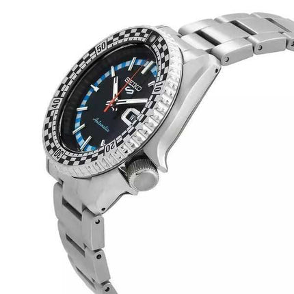 Orologio da uomo Seiko 5 Sports SKX Series Checker Flag Special Edition quadrante bianco e nero automatico SRPK67K1 100M