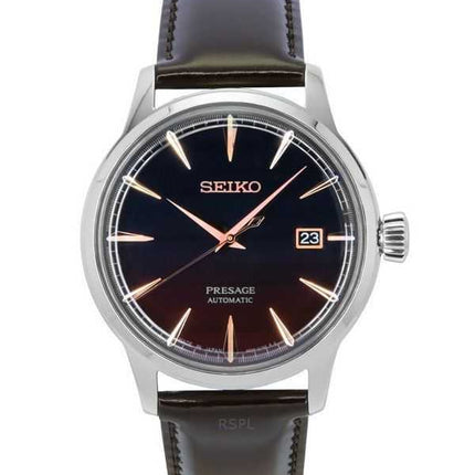 Orologio da uomo Seiko Presage Cocktail Time Purple Sunset Star Bar Limited Edition quadrante multicolore automatico SRPK75J1