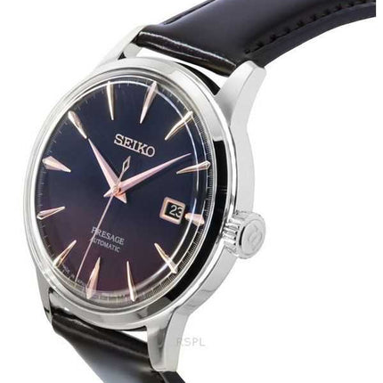 Orologio da uomo Seiko Presage Cocktail Time Purple Sunset Star Bar Limited Edition quadrante multicolore automatico SRPK75J1