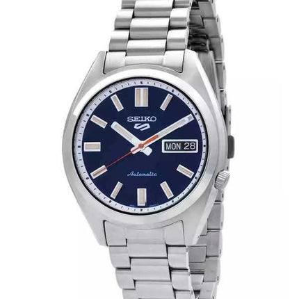 Orologio da uomo Seiko 5 Sports SNXS Series in acciaio inossidabile con quadrante blu scuro automatico SRPK87K1 100M