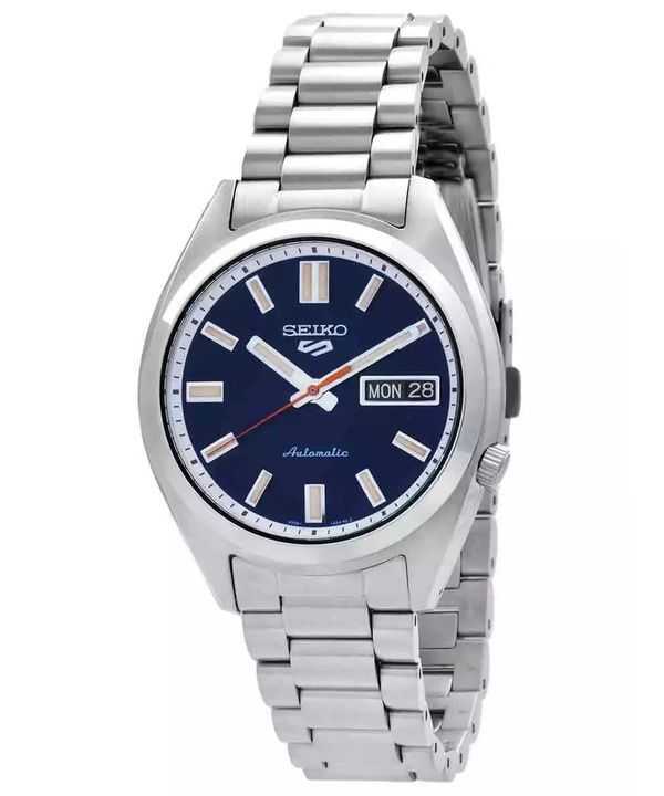 Orologio da uomo Seiko 5 Sports SNXS Series in acciaio inossidabile con quadrante blu scuro automatico SRPK87K1 100M