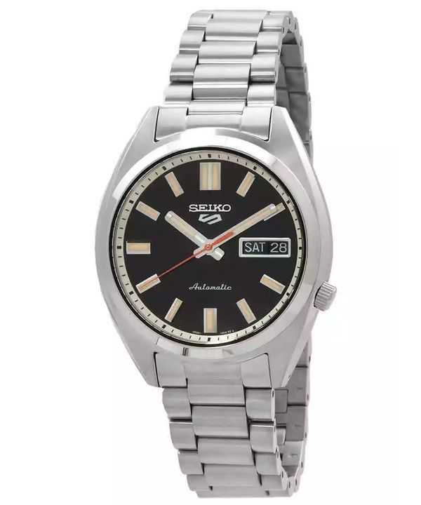 Orologio da uomo Seiko 5 Sports SNXS Series in acciaio inossidabile con quadrante nero profondo e automatico SRPK89K1 100M