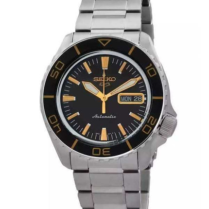 Orologio da uomo Seiko 5 Sports SKX Series in acciaio inossidabile con quadrante Sunray nero automatico SRPK99K1 100M