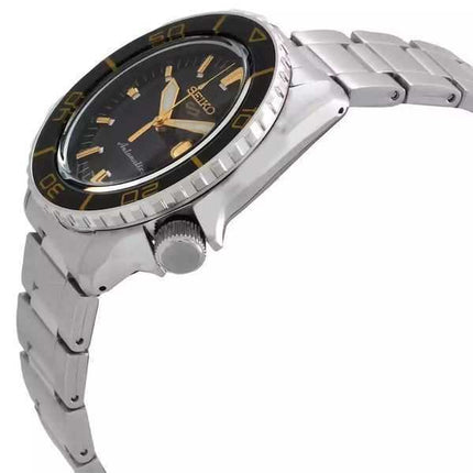 Orologio da uomo Seiko 5 Sports SKX Series in acciaio inossidabile con quadrante Sunray nero automatico SRPK99K1 100M