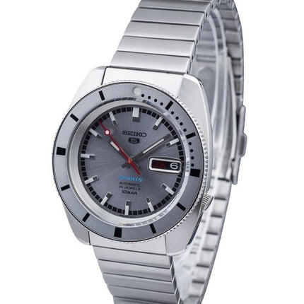 Seiko 5 Sports 1968 Recreation Limited Edition quadrante grigio argento automatico SRPL03K1 100M orologio da uomo con cinturino