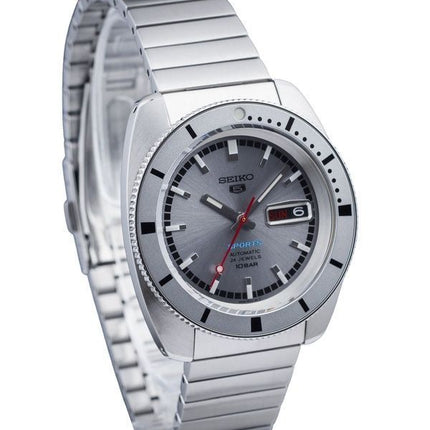 Seiko 5 Sports 1968 Recreation Limited Edition quadrante grigio argento automatico SRPL03K1 100M orologio da uomo con cinturino