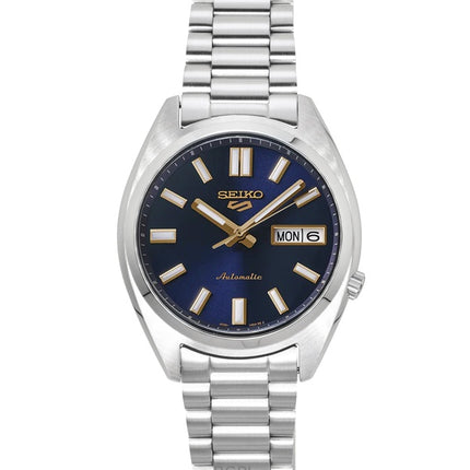 Orologio da uomo Seiko 5 Sports SNXS in acciaio inossidabile con quadrante blu automatico SRPL55K1 100M