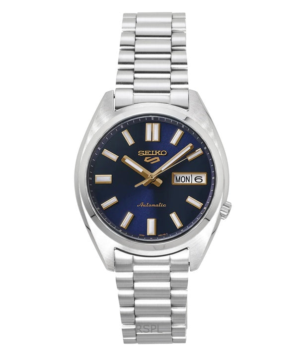 Orologio da uomo Seiko 5 Sports SNXS in acciaio inossidabile con quadrante blu automatico SRPL55K1 100M