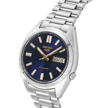 Orologio da uomo Seiko 5 Sports SNXS in acciaio inossidabile con quadrante blu automatico SRPL55K1 100M