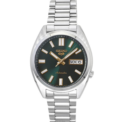 Orologio da uomo Seiko 5 Sports SNXS in acciaio inossidabile con quadrante verde automatico SRPL57K1 100M