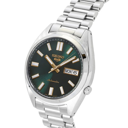 Orologio da uomo Seiko 5 Sports SNXS in acciaio inossidabile con quadrante verde automatico SRPL57K1 100M