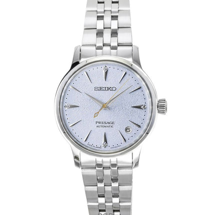 Orologio da donna Seiko Presage Cocktail con diamanti e quadrante blu chiaro, automatico, SRPL61J1