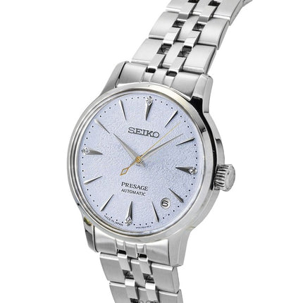 Orologio da donna Seiko Presage Cocktail con diamanti e quadrante blu chiaro, automatico, SRPL61J1