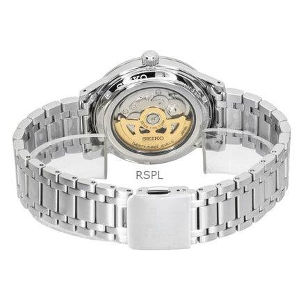 Orologio da uomo Seiko Presage Style anni '60 in acciaio inossidabile con quadrante viola chiaro, automatico SRPL73J1