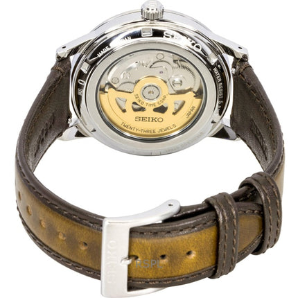 Orologio da uomo Seiko Presage Style anni '60 in acciaio inossidabile con quadrante dorato automatico SRPL75J1