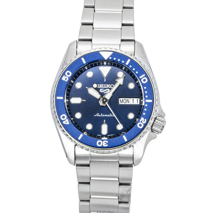 Orologio da uomo Seiko 5 Sports SKX Street Denim in acciaio inossidabile con quadrante blu automatico SRPL77K1 100M