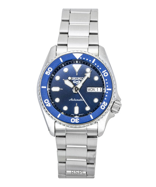 Orologio da uomo Seiko 5 Sports SKX Street Denim in acciaio inossidabile con quadrante blu automatico SRPL77K1 100M