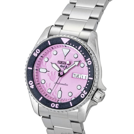 Seiko 5 Sports SKX Pink Panther Limited Edition Stainless Steel Pink Dial Automatic SRPM07K1 100M Unisex Watch