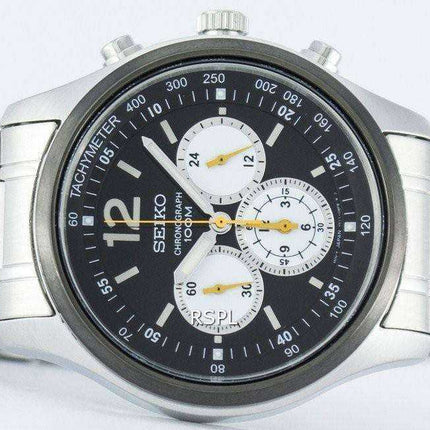 Orologio da uomo Seiko Chronograph Quartz Tachymeter SRW011 SRW011P1 SRW011P