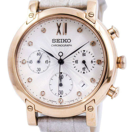 Seiko Chronograph Quartz Crystals SRW834 SRW834P1 SRW834P Orologio da donna