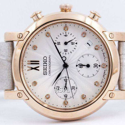 Seiko Chronograph Quartz Crystals SRW834 SRW834P1 SRW834P Orologio da donna