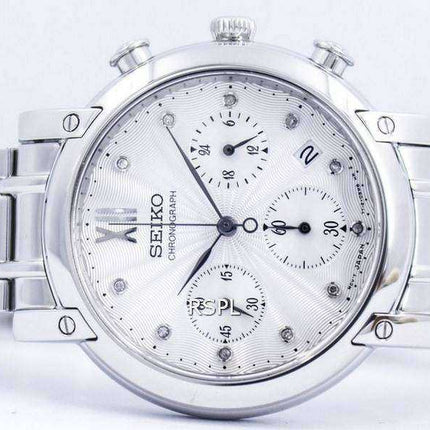 Seiko Chronograph Quartz Crystals SRW837 SRW837P1 SRW837P Orologio da donna
