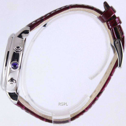 Orologio da donna con cinturino in pelle con cronografo al quarzo Seiko SRW875P2
