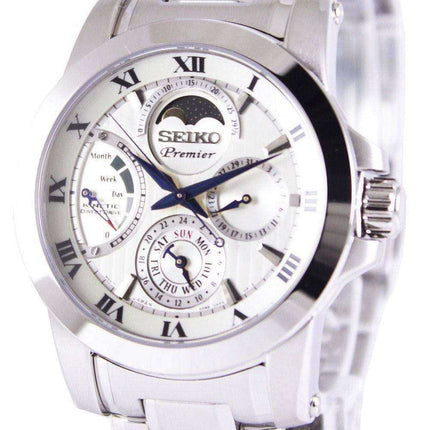 Orologio da uomo Seiko Premier Kinetic Direct Drive Moon Phase SRX011 SRX011P1 SRX011P