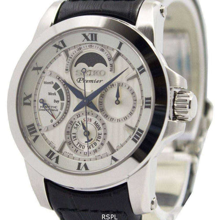 Orologio da uomo Seiko Premier Kinetic Direct Drive Moon Phase SRX011P2